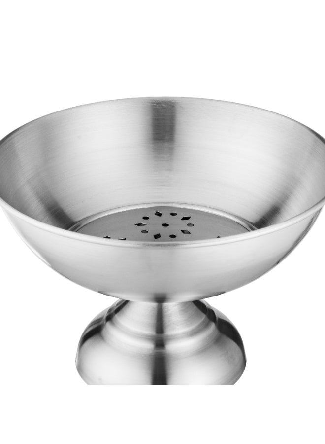 اباريك الصفا وعاء تقديم للتمور أو الحلويات استيل بغطاء بلاستيكي شفاف - Image 4